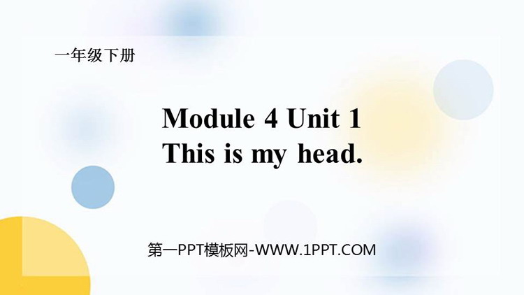 《This is my head》PPT课件下载