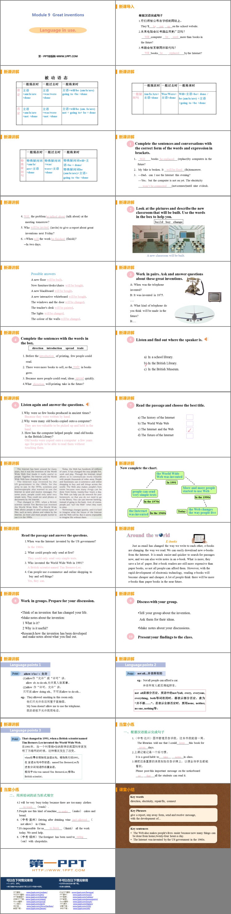《Language in use》Great inventions PPT教学课件