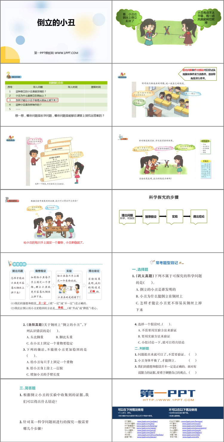 《倒立的小丑》PPT下载