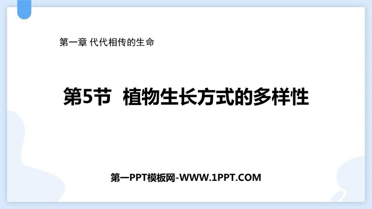 《植物生殖方式的多样性》PPT下载