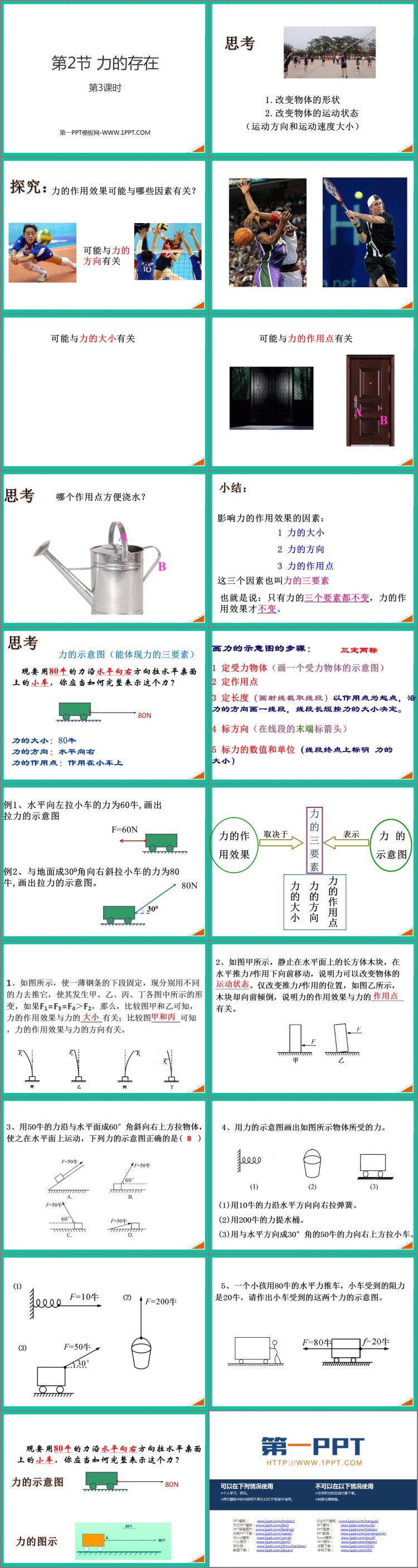 《力的存在》PPT教学课件(第3课时)