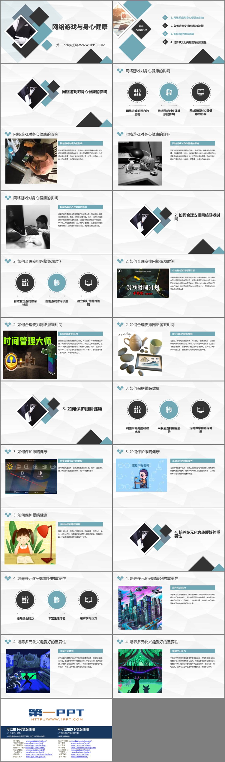 《网络游戏与身心健康》PPT班会课件