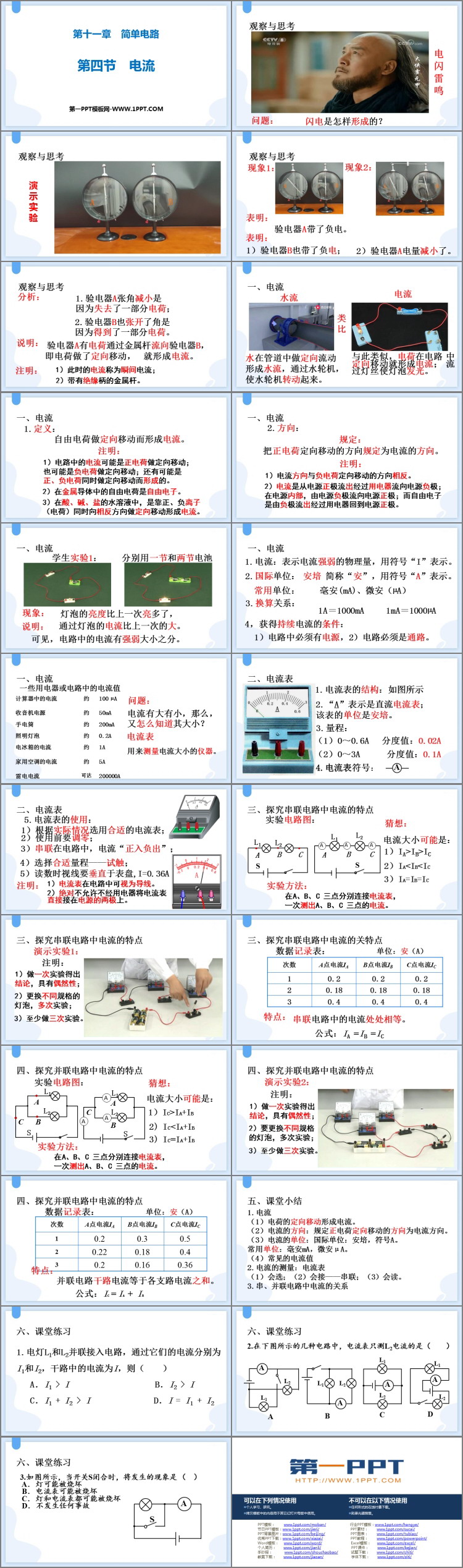 《电流》简单电路PPT免费下载