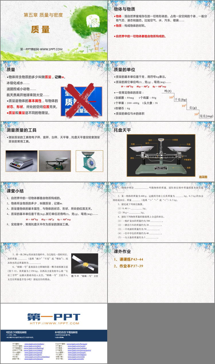 《质量》质量与密度PPT优秀课件下载