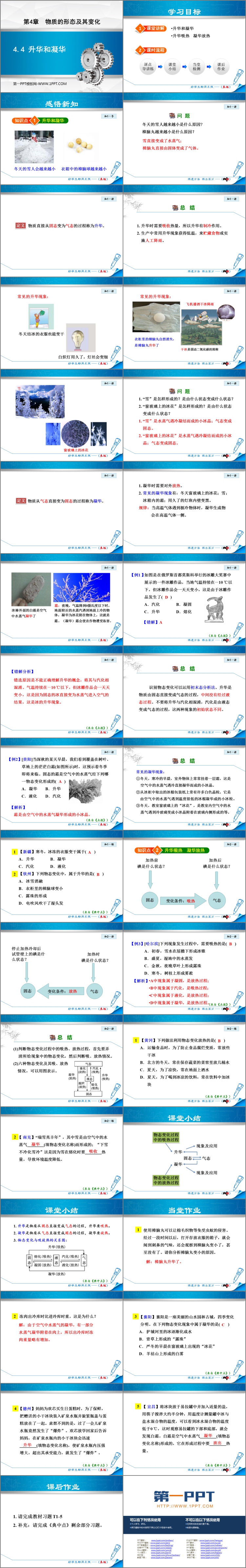 《升华和凝华》物质形态及其变化PPT免费优质课件