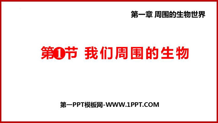 《我们周围的生物》PPT教学课件下载