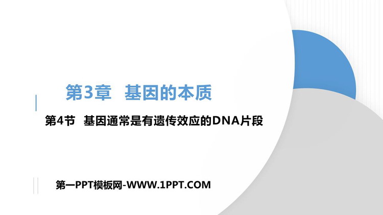 《基因通常是有遗传效应的DNA片段》基因的本质PPT免费课件