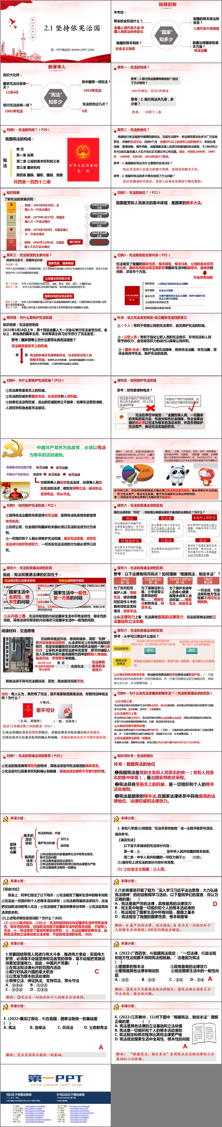 《坚持依宪治国》PPT优秀教学课件