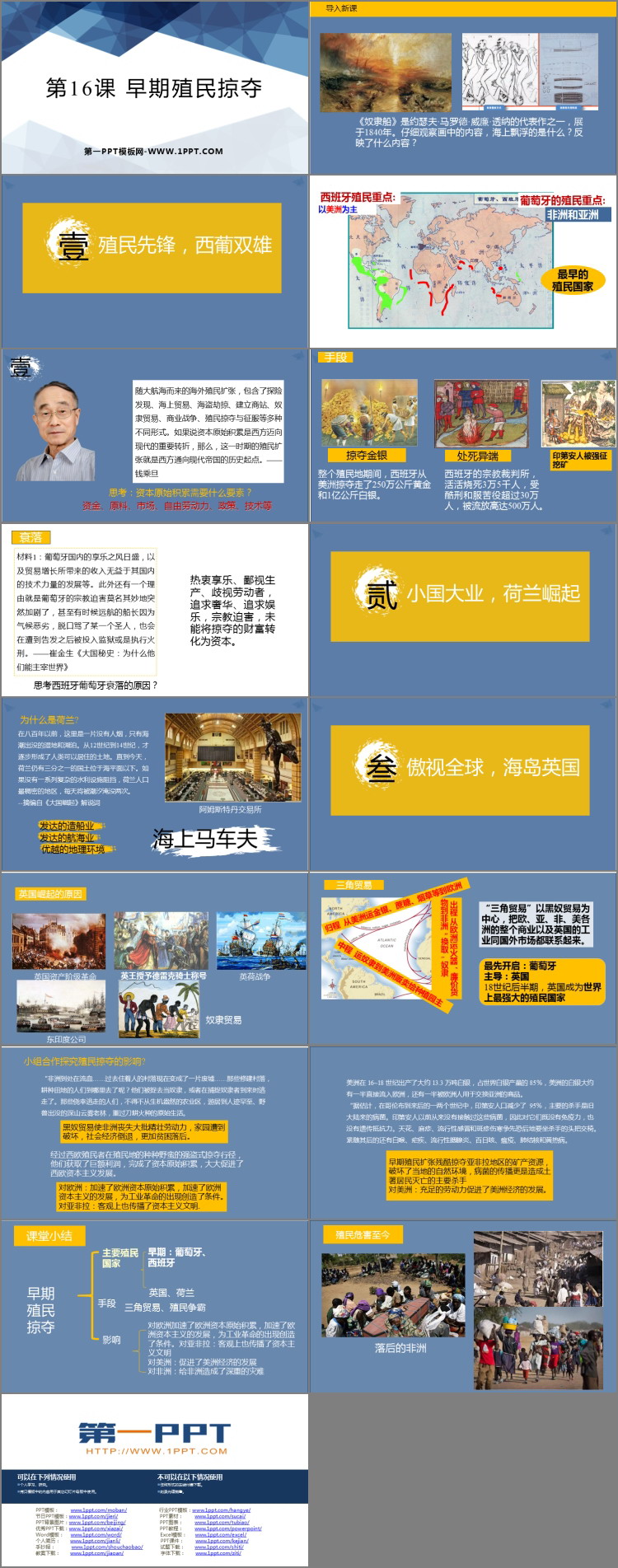 《早期殖民掠夺》PPT精品课件