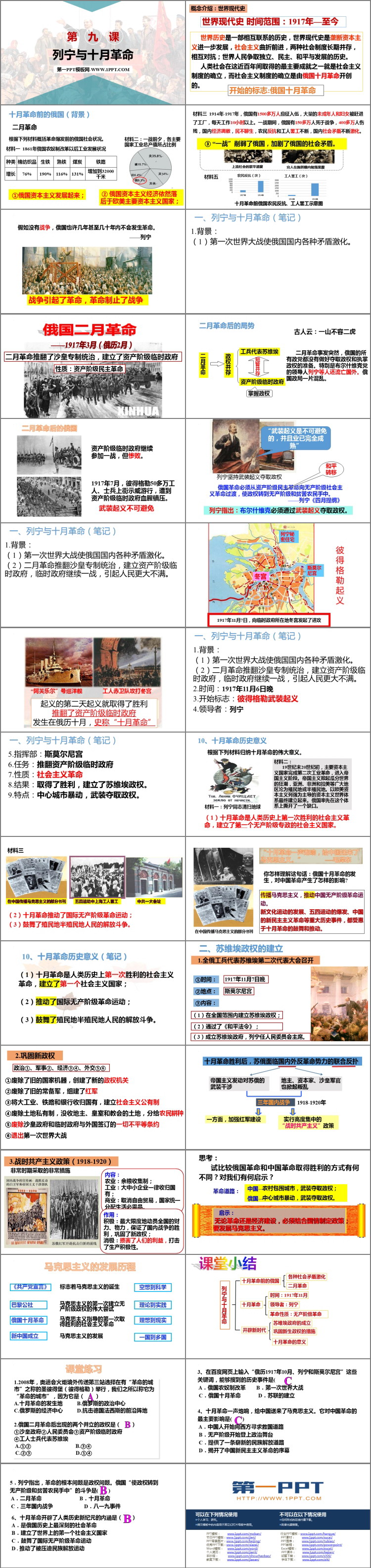 《列宁与十月革命》PPT优质课件