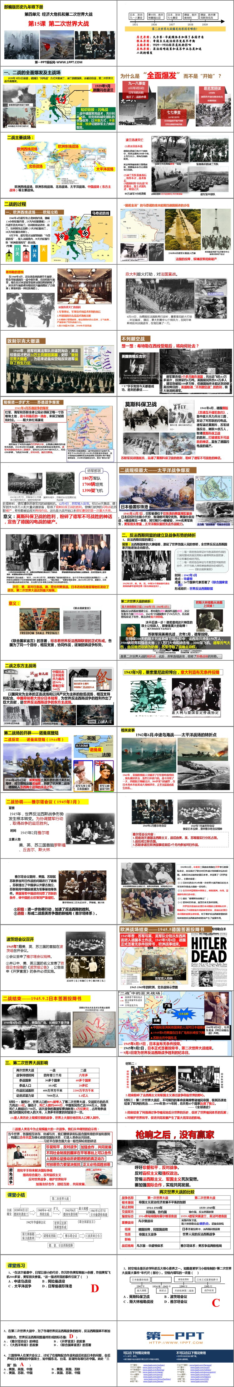 《第二次世界大战》PPT优质课件