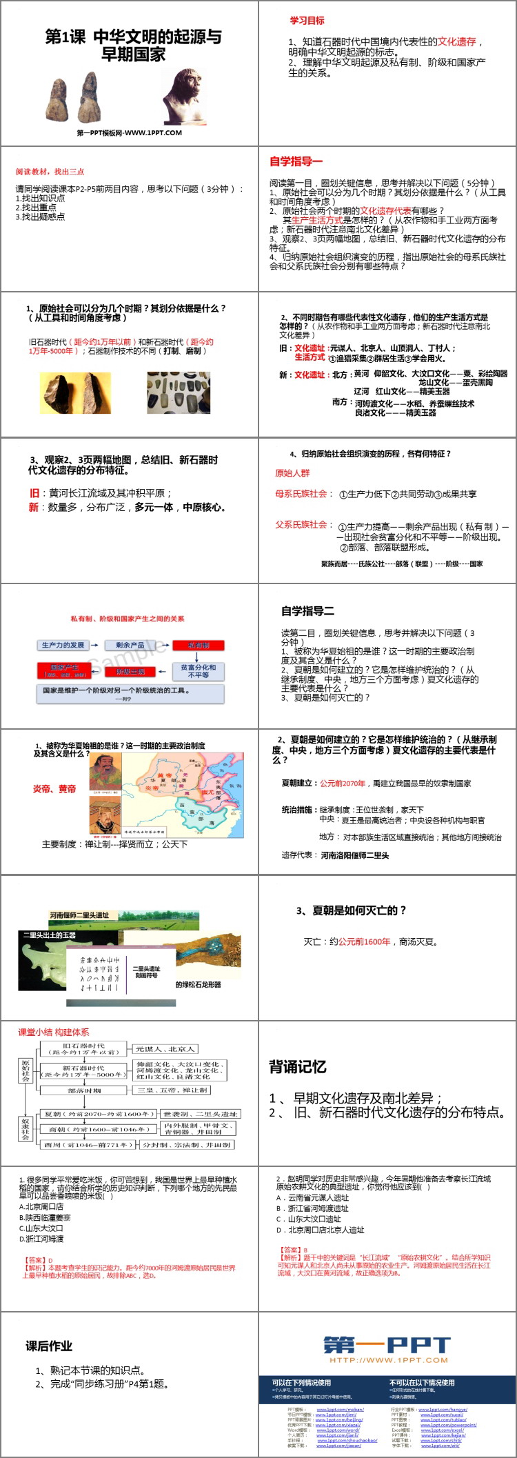 《中华文明的起源与早期国家》PPT优秀课件下载