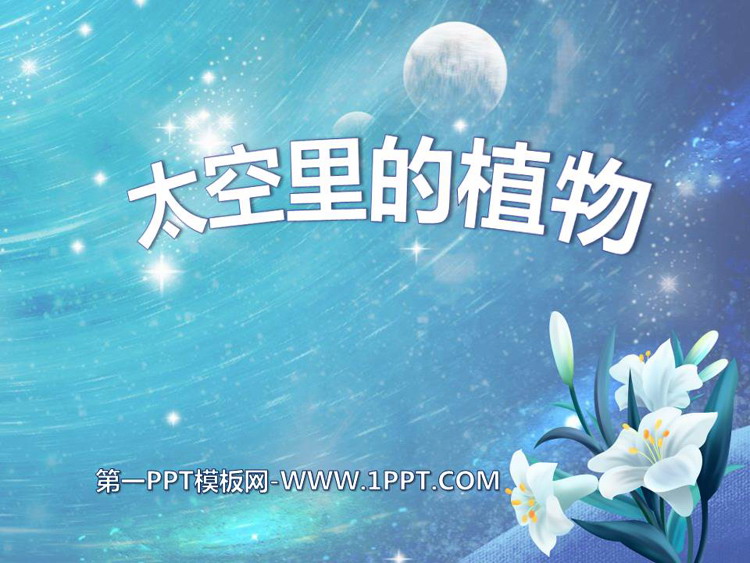 《太空里的植物》PPT免费下载