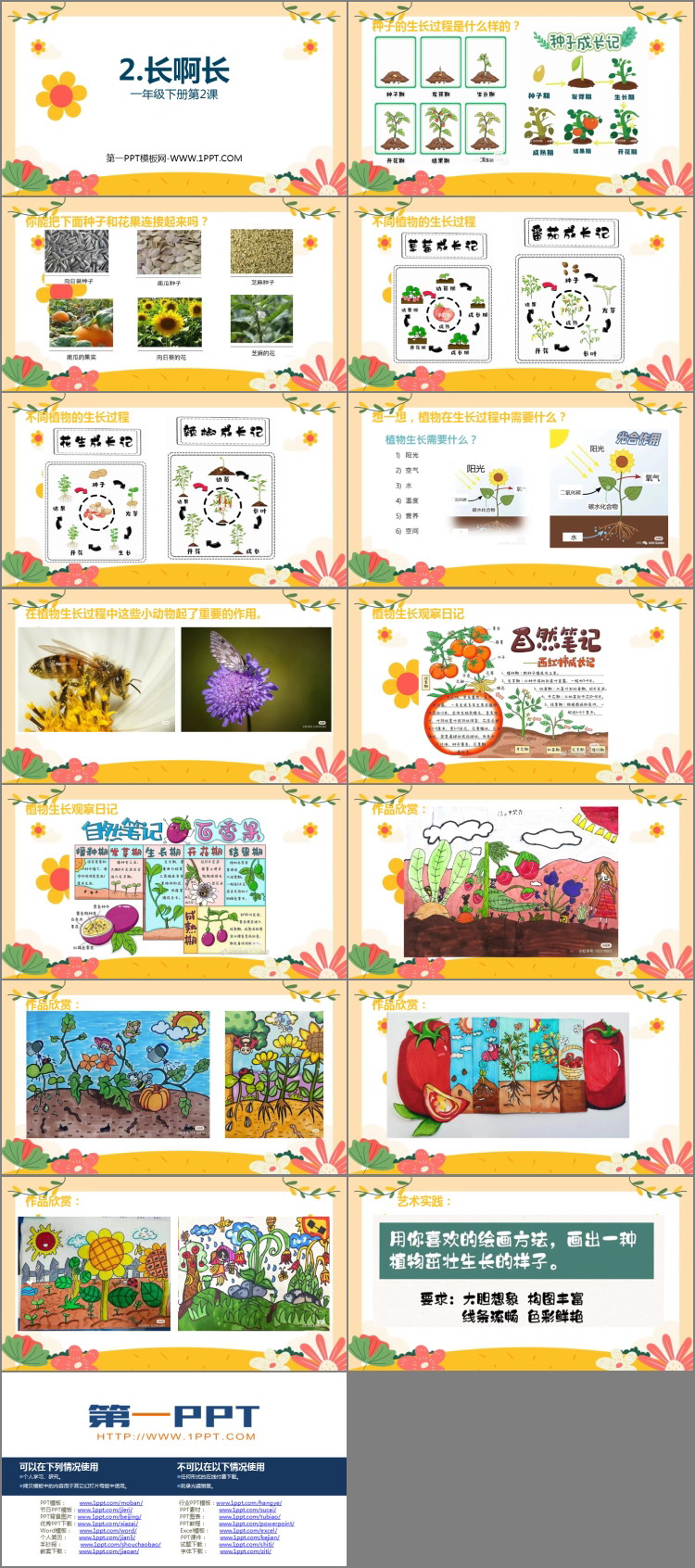 《长呀长》PPT免费下载