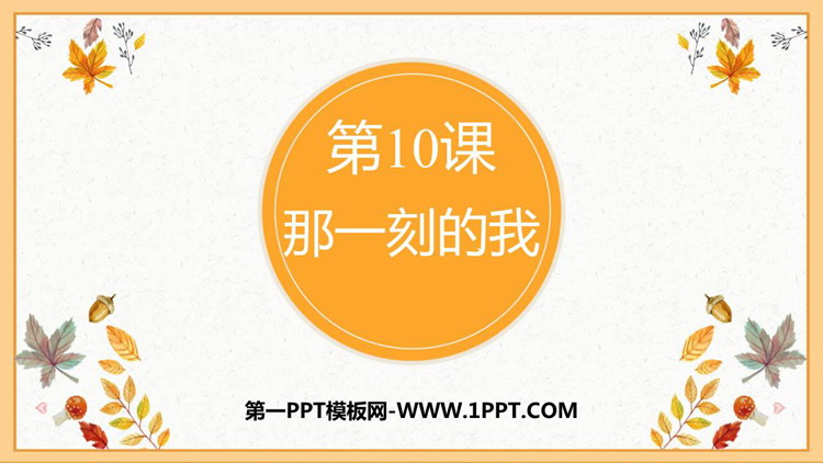 《那一刻的我》PPT优质课件