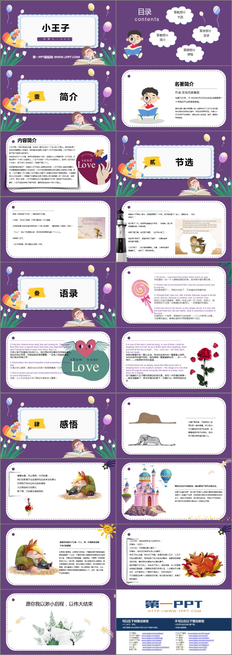 《<小王子>读书分享》PPT班会课件