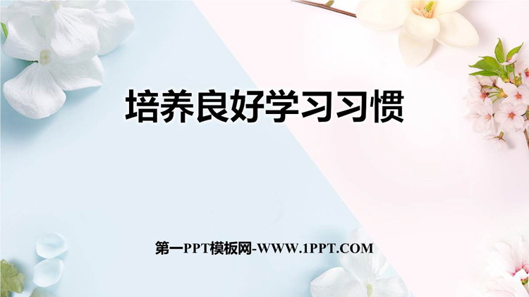 《培养良好学习习惯》PPT班会课件