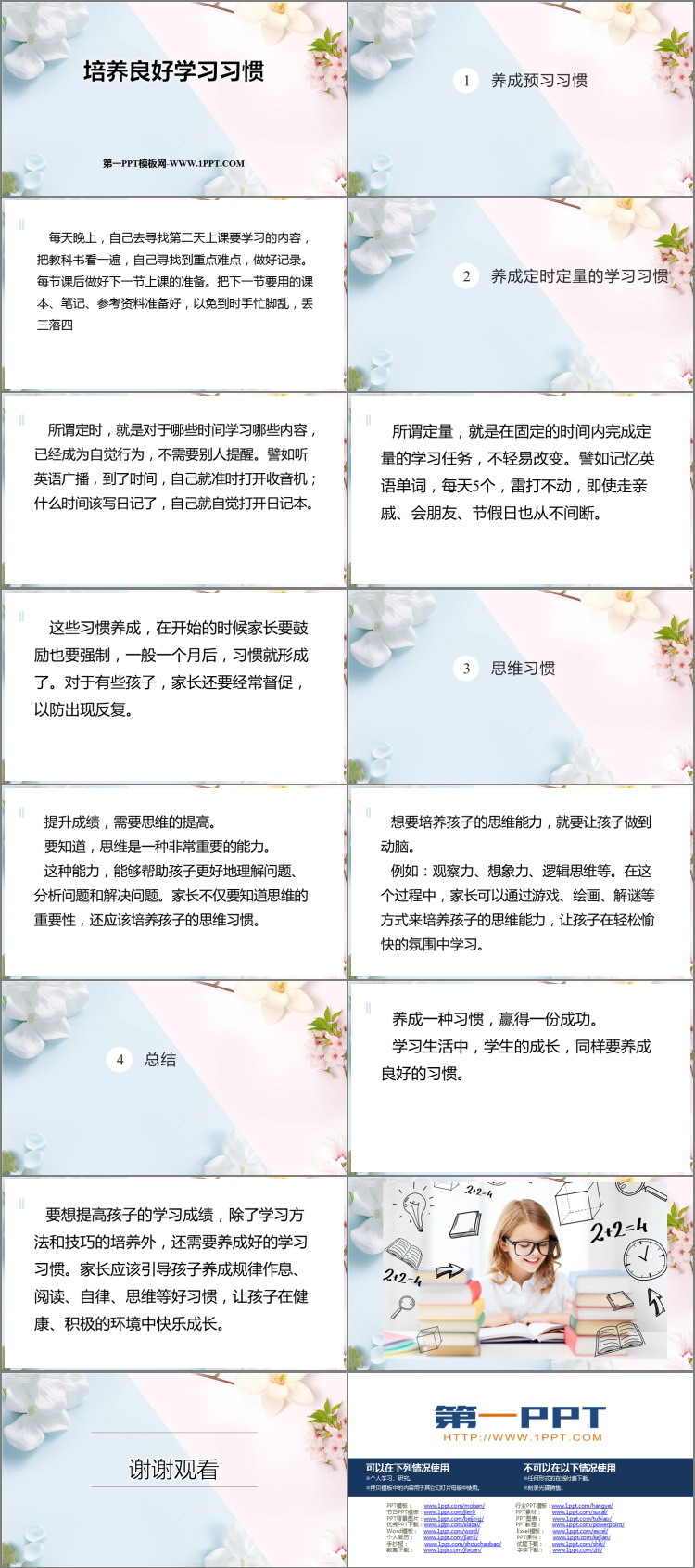 《培养良好学习习惯》PPT班会课件