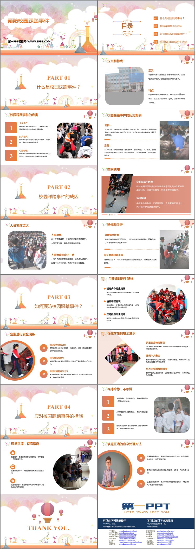 《预防校园踩踏事件》PPT班会课件