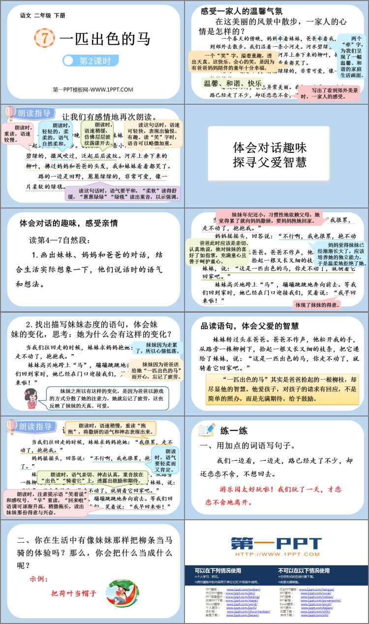 《一匹出色的马》PPT教学课件(第2课时)
