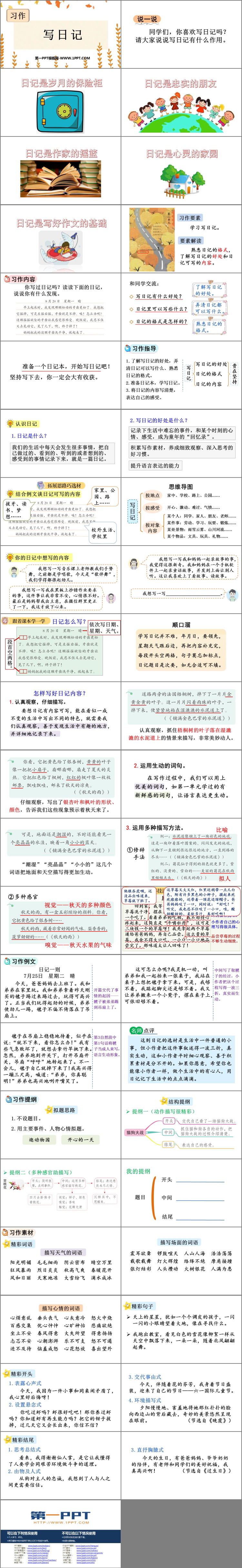 《习作：写日记》PPT优秀课件
