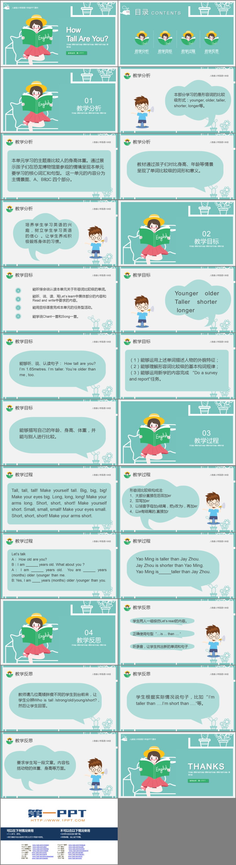 《How tall are you》PPT课件下载