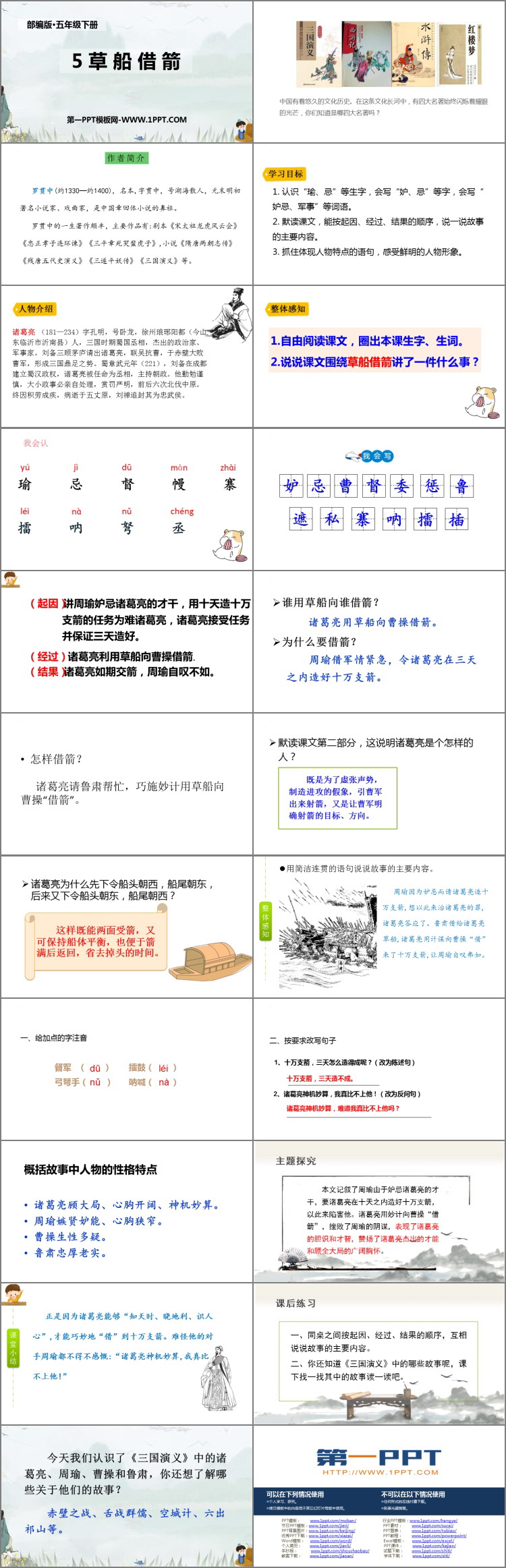 《草船借箭》PPT精品教学课件