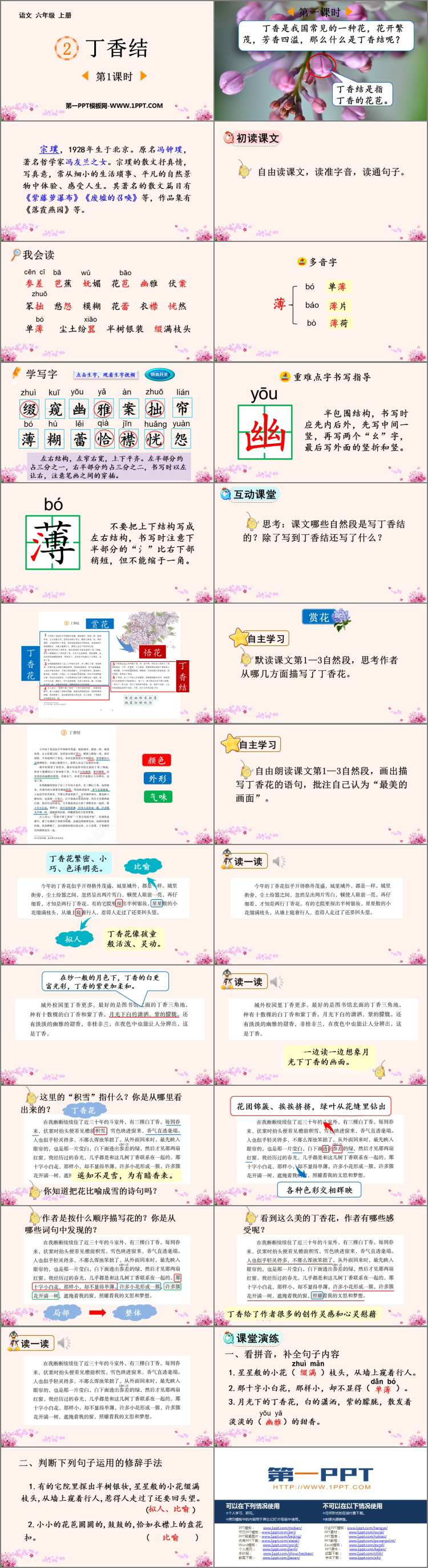 《丁香结》PPT免费下载(第1课时)