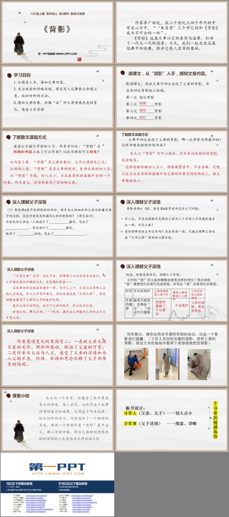 《背影》PPT精品免费课件