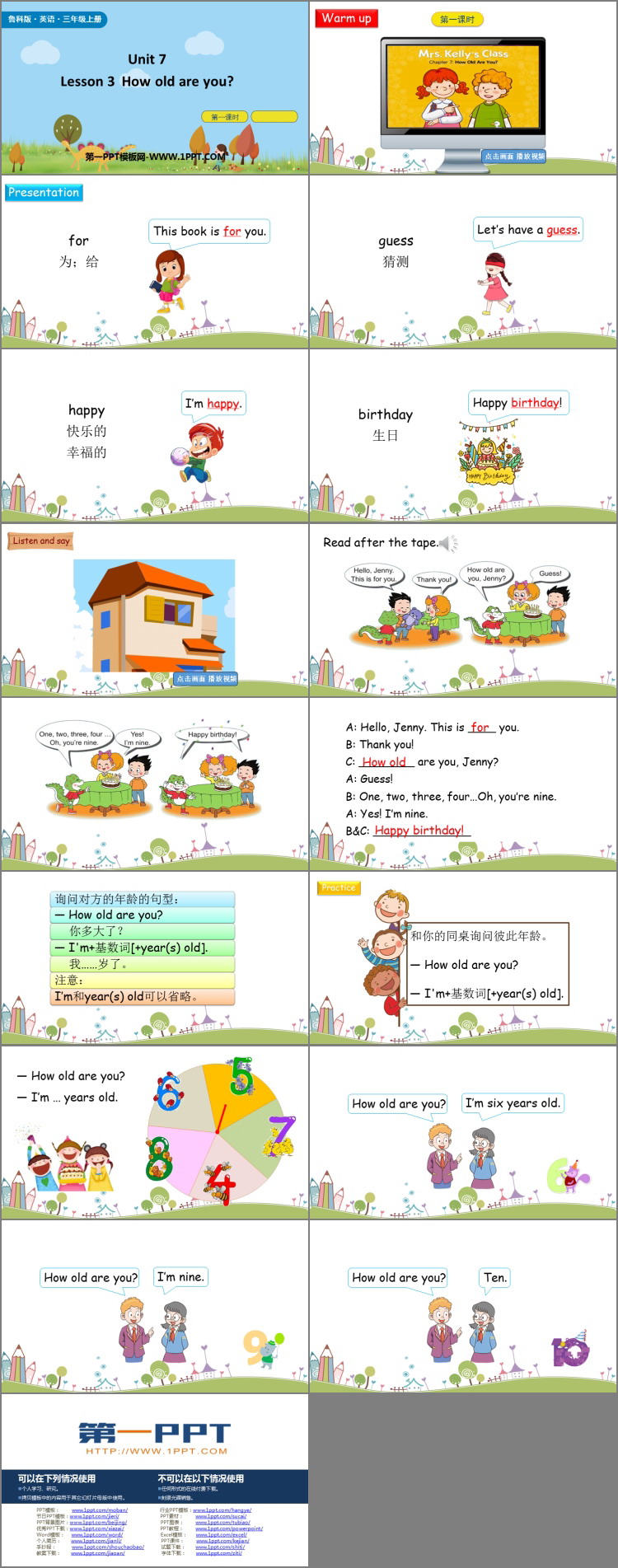 《How old are you?》Numbers PPT课件(第1课时)