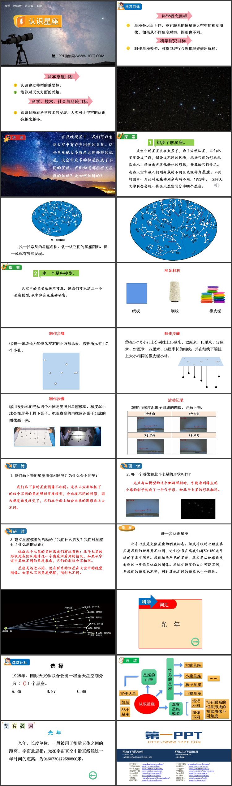 《认识星座》PPT下载