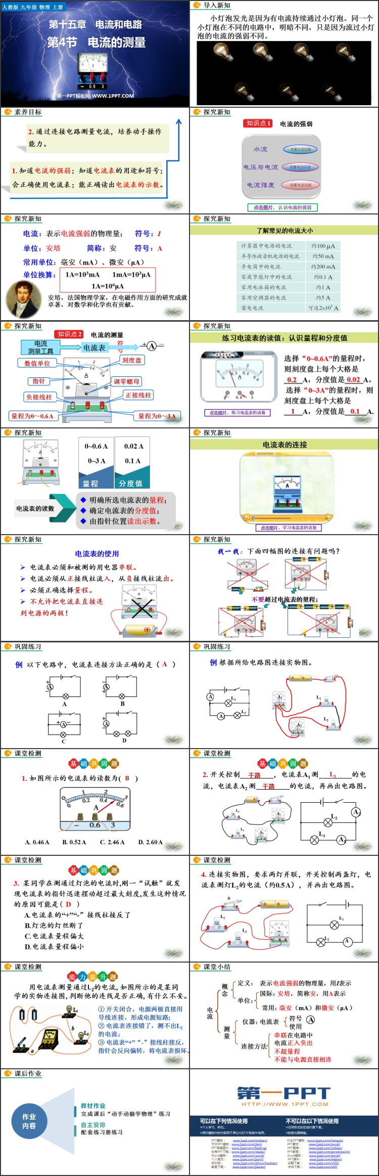 《电流的测量》电流和电路PPT优质课件下载