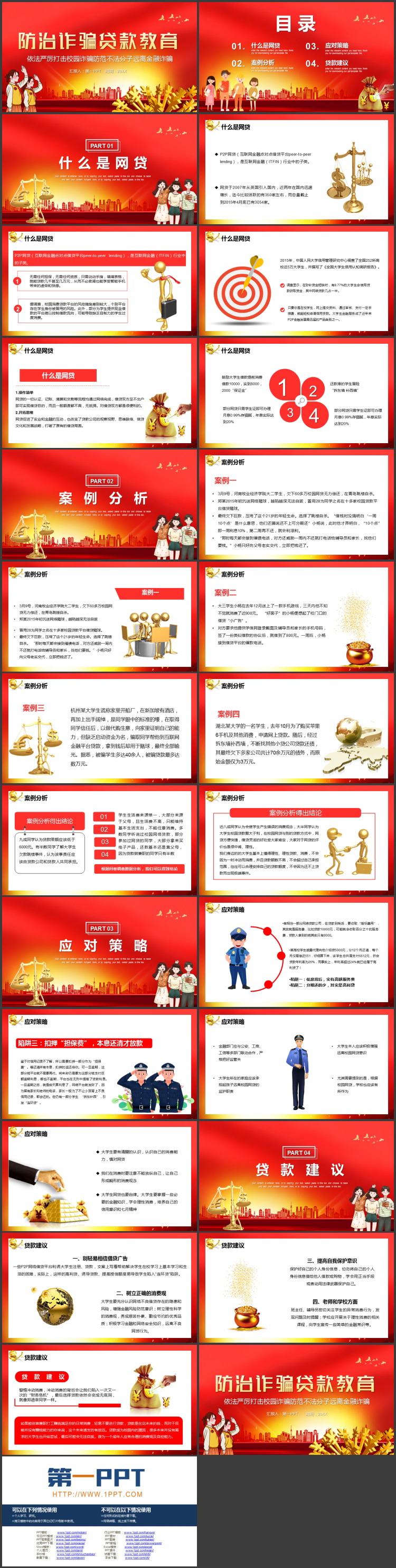《防治诈骗贷款教育》PPT主题班会