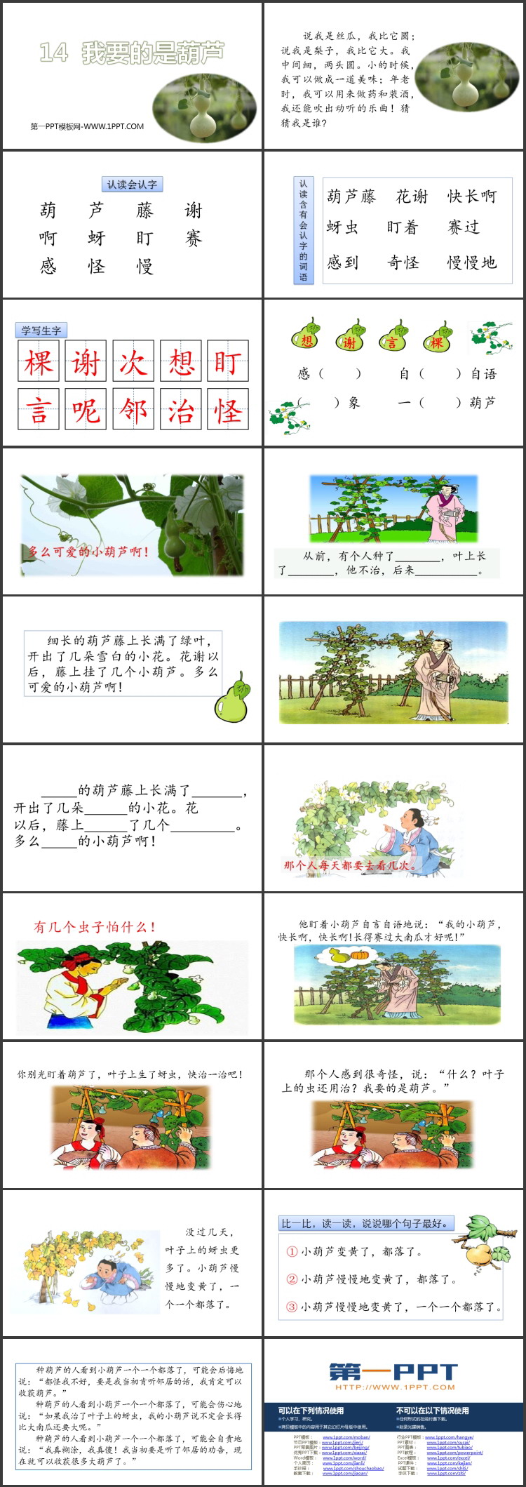 《我要的是葫芦》PPT精品免费课件下载