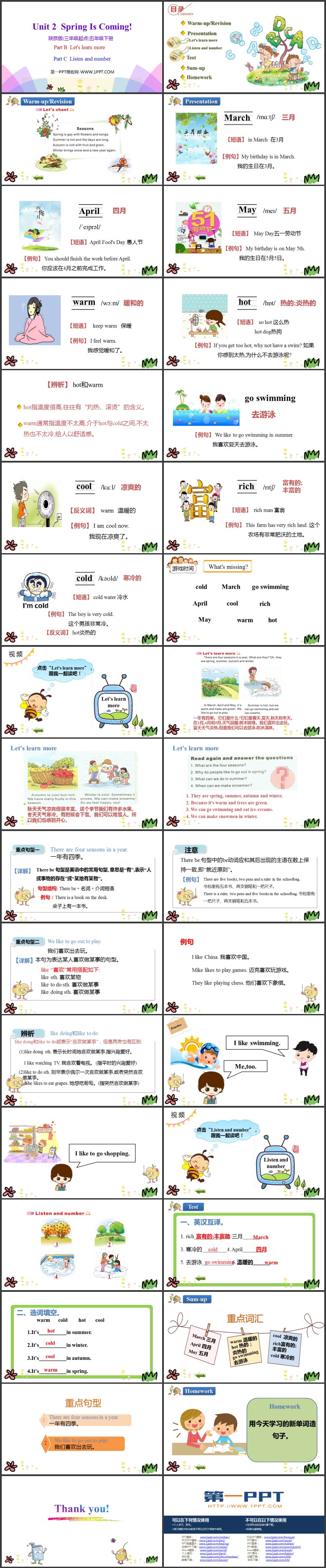 《Spring Is Coming》PPT教学课件(第3课时)