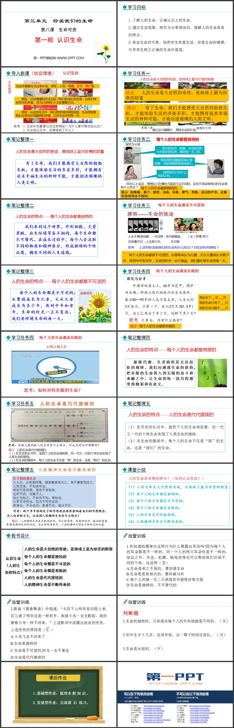 《认识生命》生命可贵PPT课件