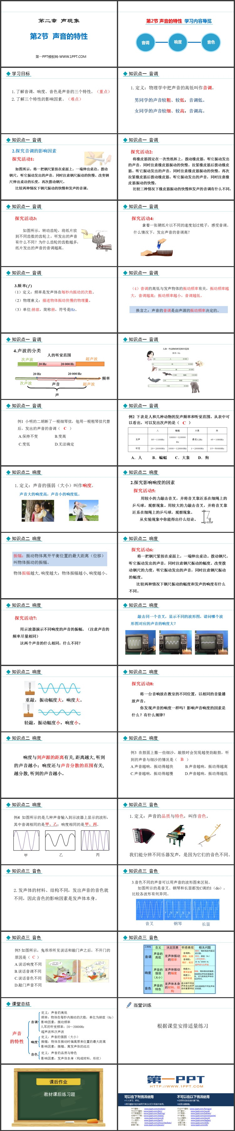 《声音的特性》声现象PPT免费精品课件