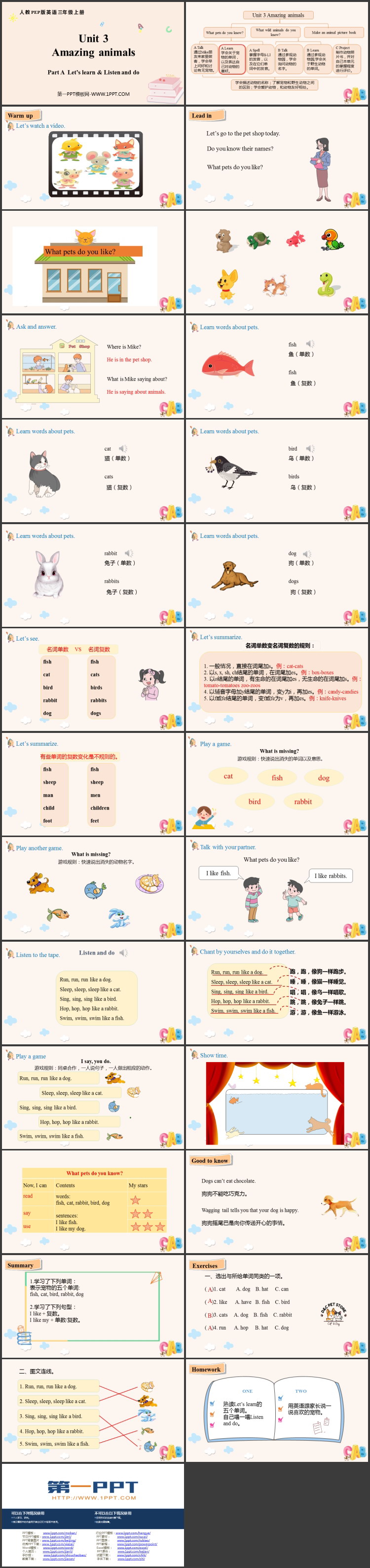 《Amazing animals》PartA PPT课件(第2课时)