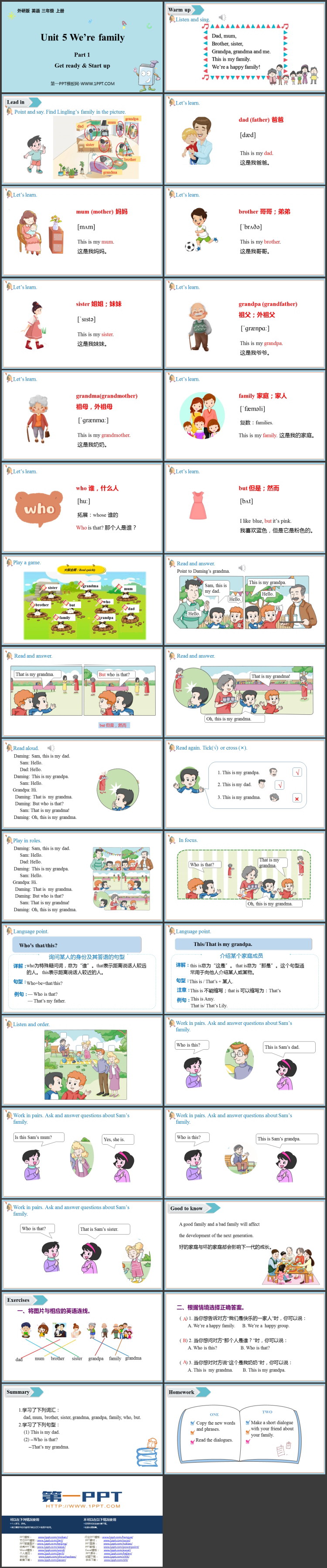 《We\re family》Part1 PPT课件