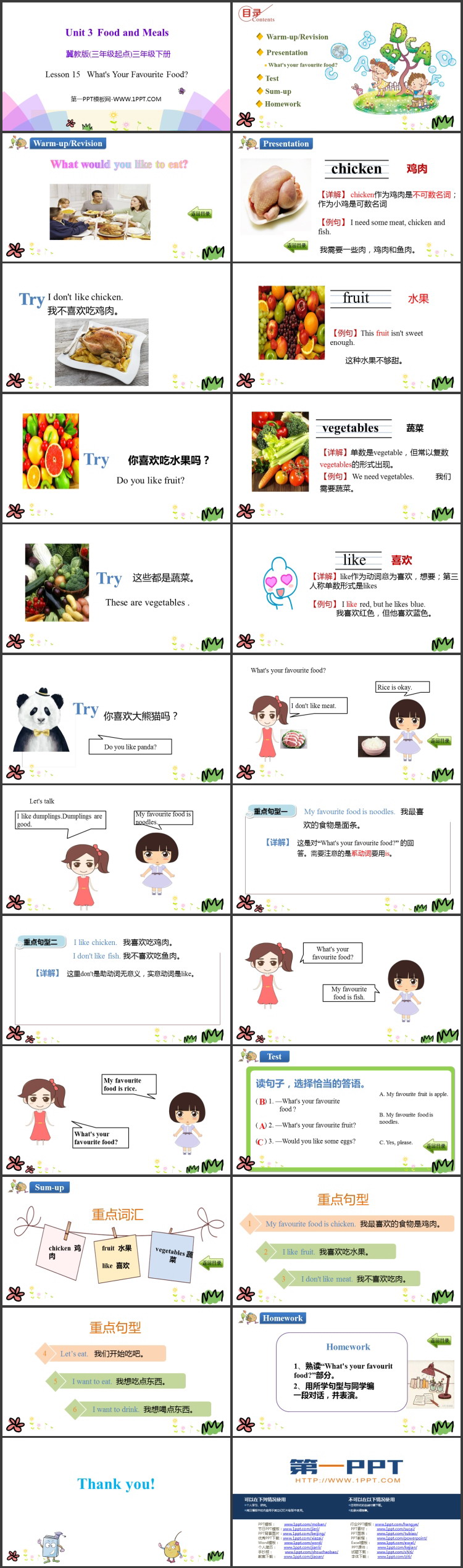 《What\s Your Favourite Food?》Food and Meals PPT教学课件