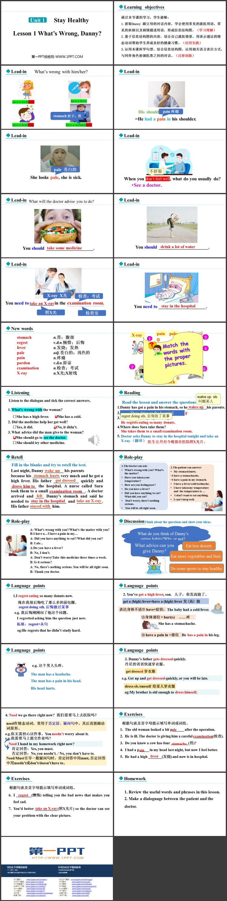 《What\s wrong,Danny?》Stay healthy PPT精品课件