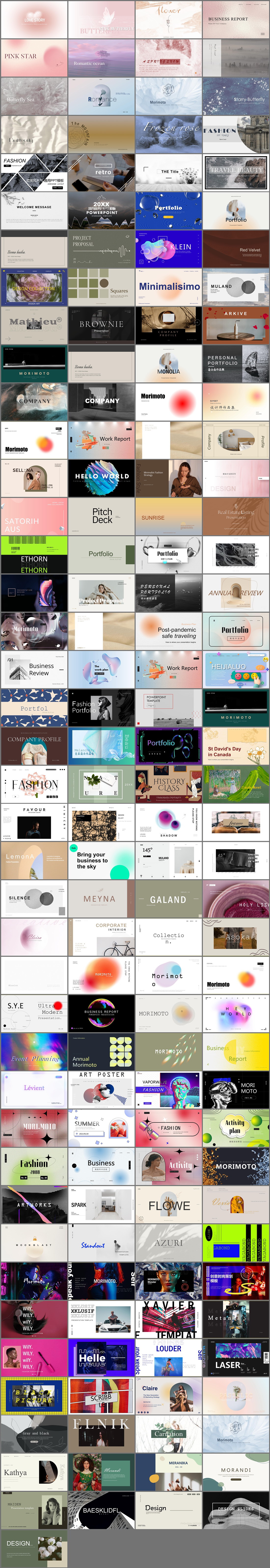 161套高端英文PPT模板免费打包下载