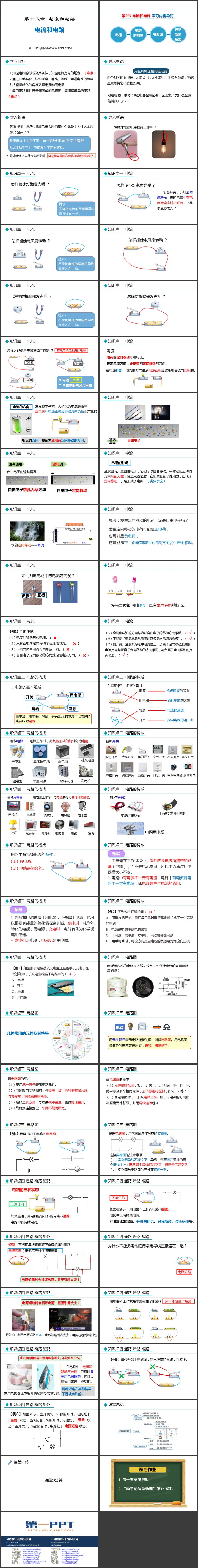 《电流和电路》PPT免费教学课件