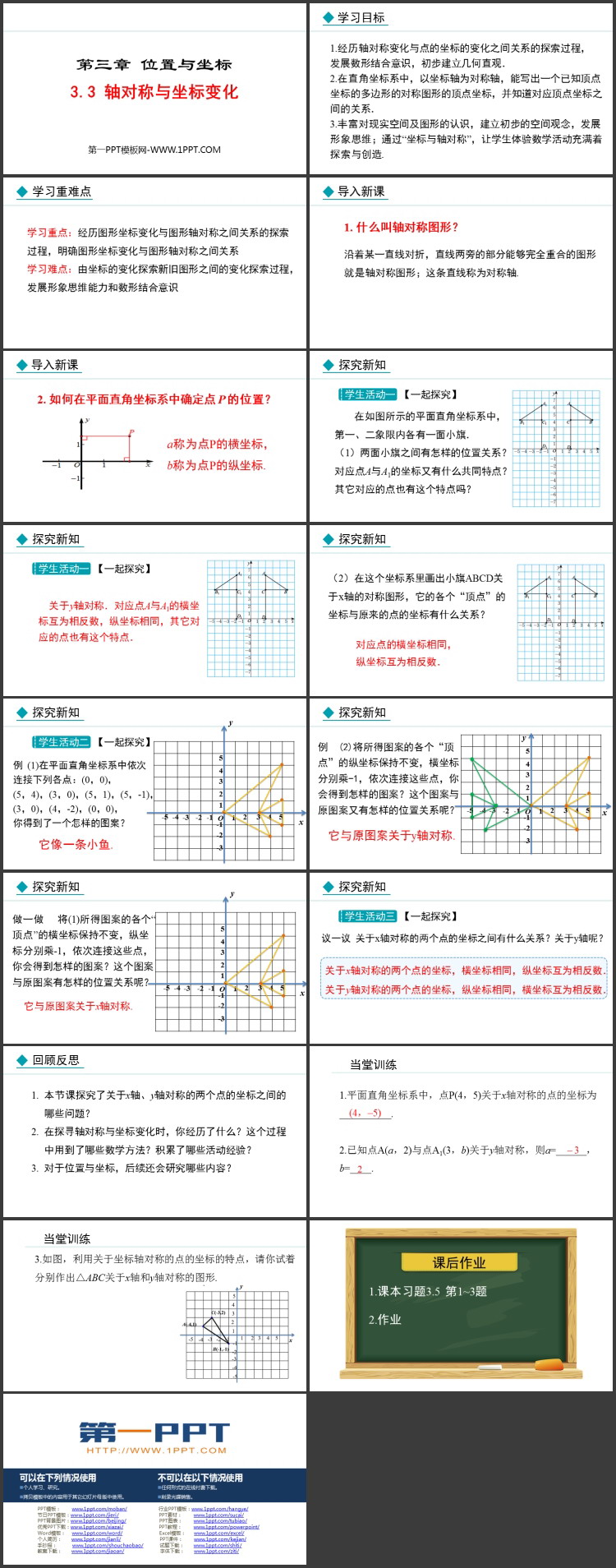《轴对称与坐标变化》位置与坐标PPT优质课件