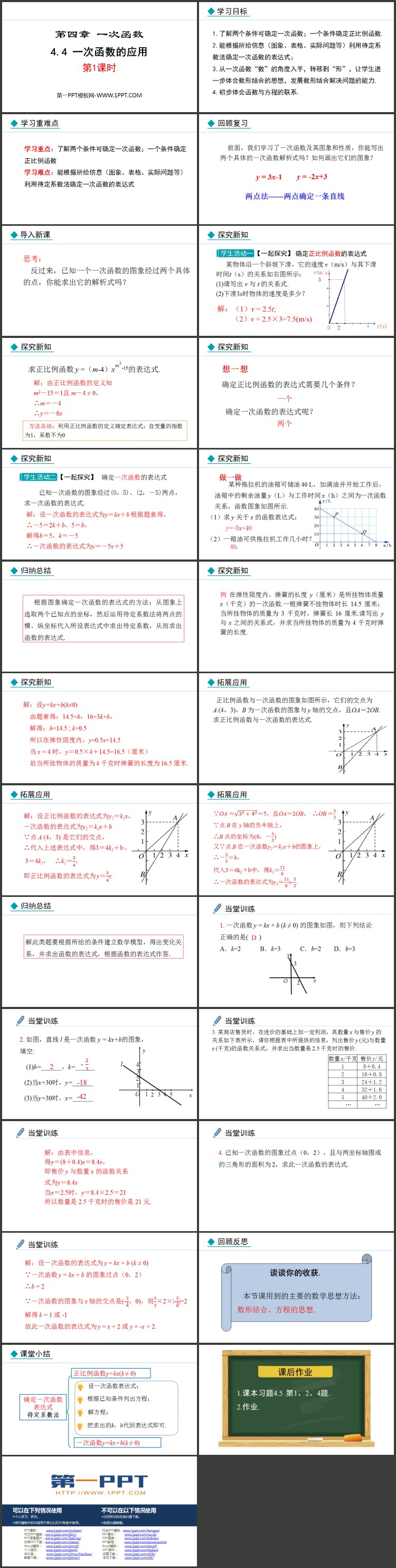 《一次函数的应用》一次函数PPT优秀课件(第1课时)