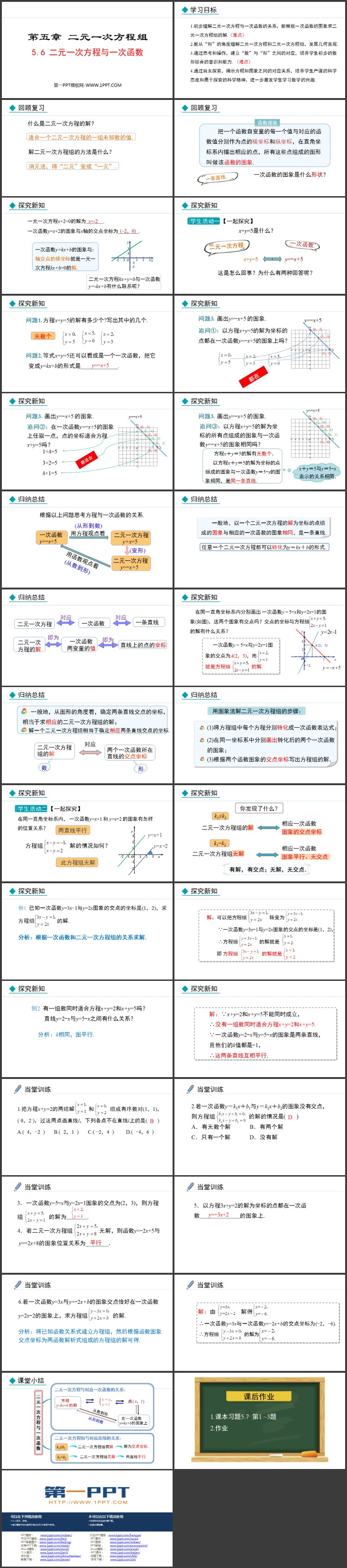 《二元一次方程与一次函数》二元一次方程组PPT优秀课件
