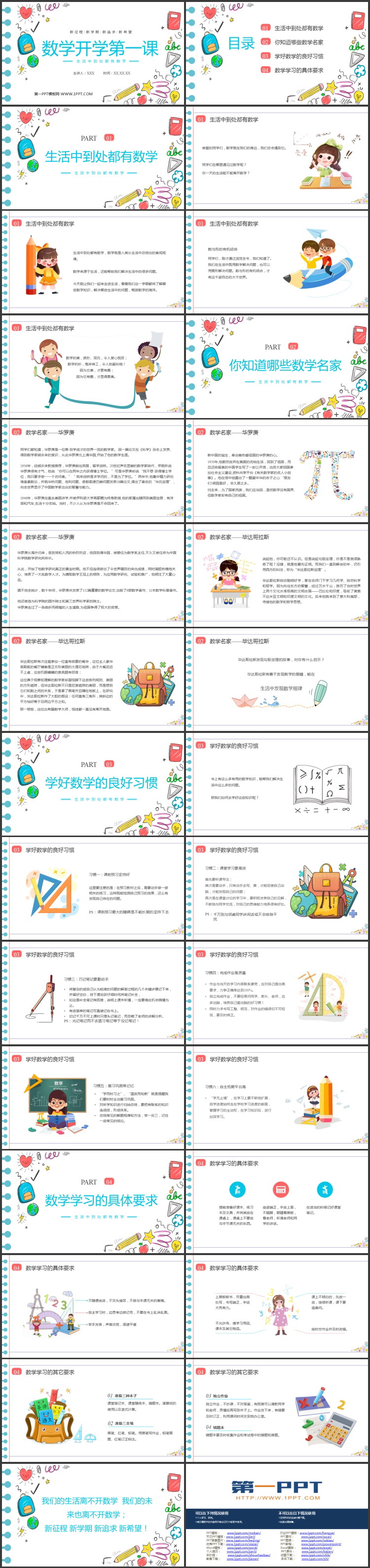 《数学开学第一课》PPT优质班会课件