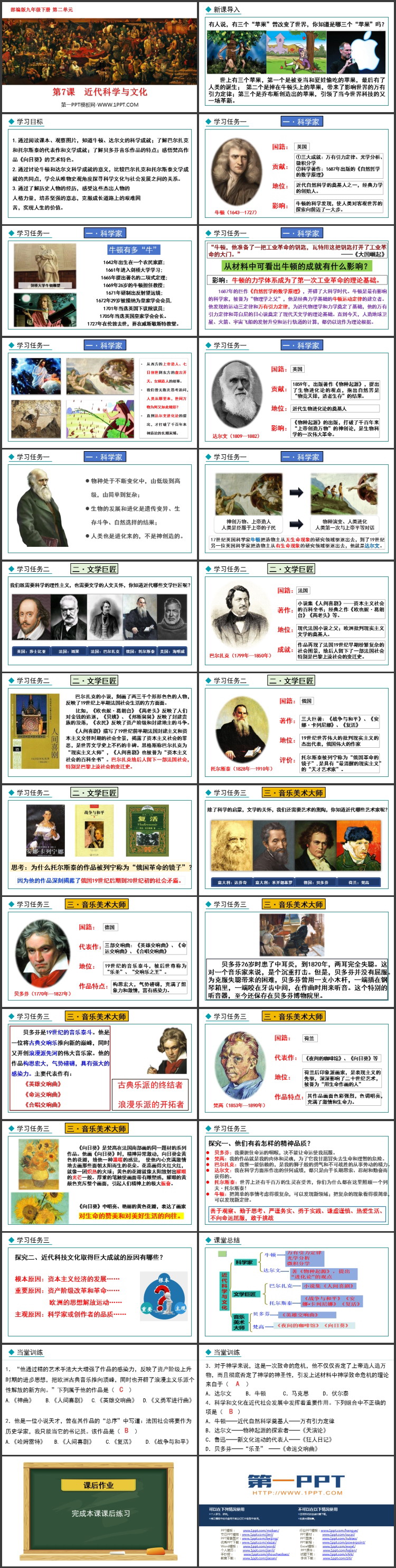 《近代科学与文化》PPT教学课件下载