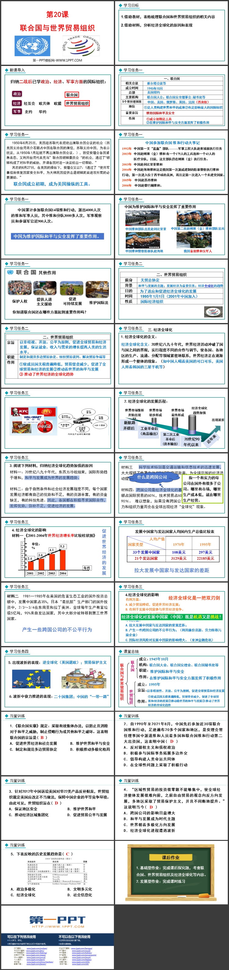 《联合国与世界贸易组织》PPT优秀课件