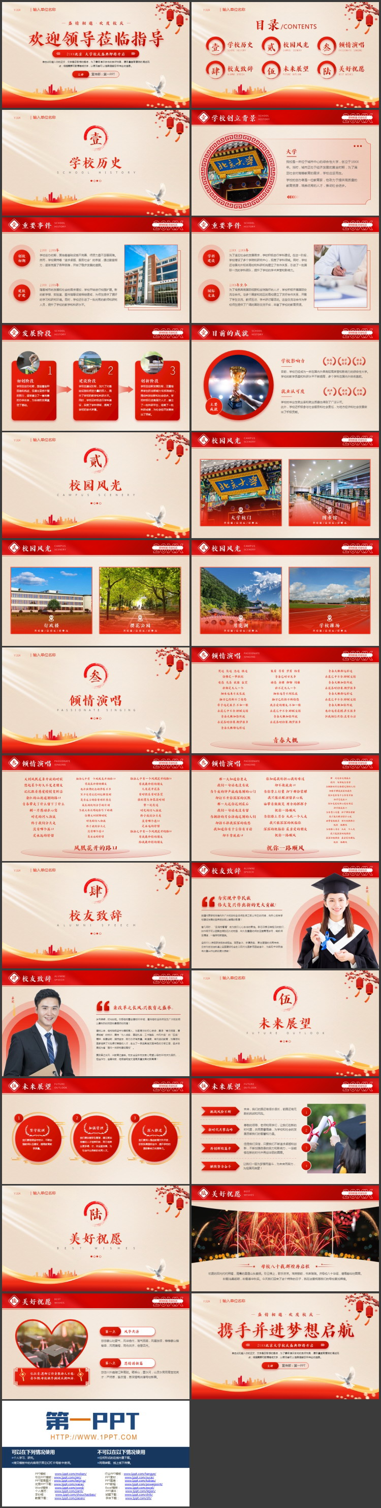红色喜庆欢迎领导莅临指导PPT模板